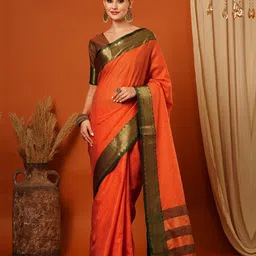 WINKLECART Woven Design Zari Pure Silk Banarasi Saree-image-54