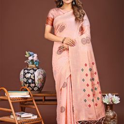 KALINI Ethnic Motifs Woven Design Zari Saree-picture-48