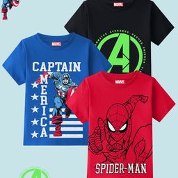 KUCHIPOO Boys 3 Captain America Printed Applique T-shirt-picture-31