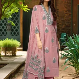 Aaghnya Women Printed Viscose Rayon Kurta Sets-picture-15
