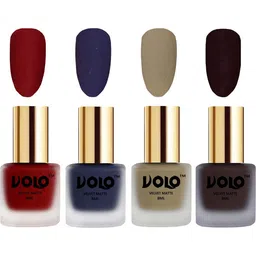 VOLO Set Of 4 Velvet Matte Nail Polish- 8 ml Each- Shade- 22-31-37-45-image-70