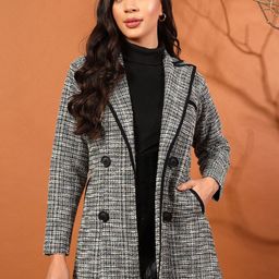 WoowZerz Women Single-Breasted Longline Overcoat-image-85