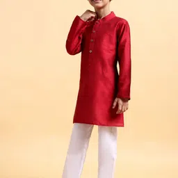 Mera Rang Boys Regular Kurta with Pyjamas image 5