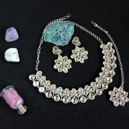 VATSALYA creation Women WhiteJewellery Set-38