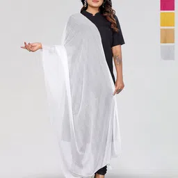Moda Rapido Selection Of 5 Woven Design Tasselled Ethnic Dupattas-picture-17