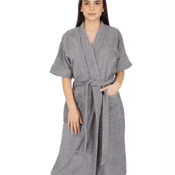 RANGOLI Noble Pure Cotton 400 GSM Bath Robe-image-41