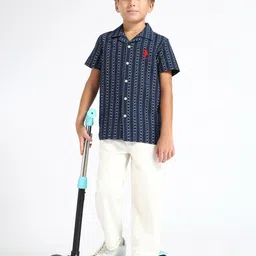 U.S. Polo Assn. Kids Boys Relaxed Printed Casual Shirt-picture-2