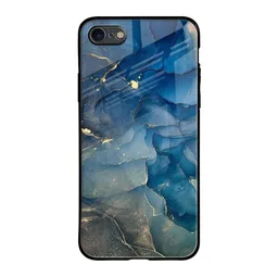 QRIOH Blue Cool Marble Real Printed iPhone 7 Back Case-23