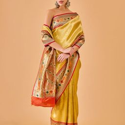 dhartii Woven Design Zari Mysore Silk Saree-21