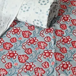 THE WEAVERS SHOP BY RAAVI Printed Pure Cotton Unstitched Dress Material-image-33