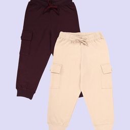 KiddoPanti Boys Pack Of 2 Mid Rise Joggers-picture-46