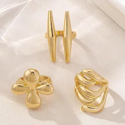fabula Set Of 3 Adjustable Finger Rings image 2