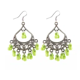 Creative Frogs Green Alloy Earrings-20
