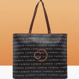 Caprese Women Typography Printed Structured Leather Shoulder Bag-21