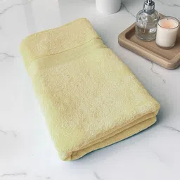 Triani Cream-Coloured 1 Bamboo 450 GSM Bath Towel-picture-48