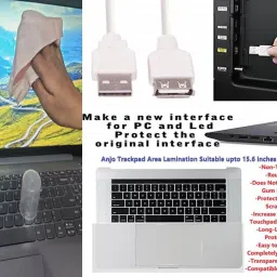 ANJO Wired Keyboard-Wired Mouse-Pad-USB Hub 3.0-Cleaner-2in1 OTG C & M-Ext-LED-Skin Combo Set image 5