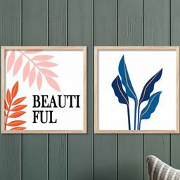 WALLLANE Set of 2 Modern Wood Wall Art-picture-2
