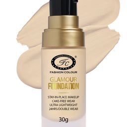 Fashion Colour 24 Hrs Stay-In-Place Glamour Foundation- 30 g-Rose Ivory 02-image-55