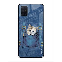 QRIOH Quirky Printed Samsung Galaxy A71 Back Case Mobile Accessories-37