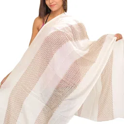 Exotic India Abstract Embroidered Reversible Woollen Shawl-picture-20