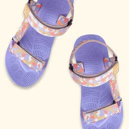 yoho Women Printed Open Toe Flats with Buckles-34