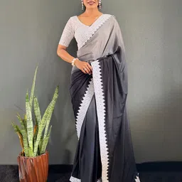Anouk Women Ombre Embroidered Saree-image-29