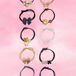 MAJESTIQUE Women Embellished Ponytail Holders-image-55