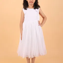 BAESD Applique Satin Fit & Flare Midi Dress-image-96