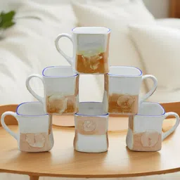 laghima jadon Multicoloured Printed Ceramic Glossy Cups Set of Cups and Mugs-18