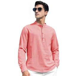 EdinWolf Mandarin Collar Cotton Slim Fit Straight Kurta-image-75