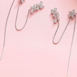 DressBerry Silver-Plated Alloy Cubic Zirconia Ear Cuff-picture-48