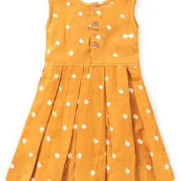 JAV CREATIONS Girls Polka Dot Print Fit & Flare Dress image 4