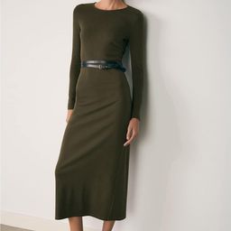 MANGO Sheath Midi Dress-image-97