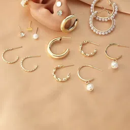 PolluxCraft Geometric Studs Earrings-101