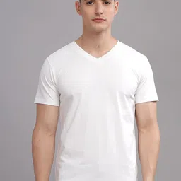 SOLACEACTIVE Typography Printed V-Neck Relaxed Fit T-shirt-picture-46