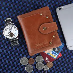 CONTACTS Men Leather Two Fold Wallet-45
