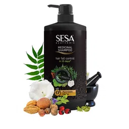 Sesa Ayurvedic Medicinal Shampoo With 17 Ayurvedic Herbs- 1L-image-14