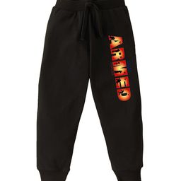 KAVEE Infant Boys Printed Cotton Mid-Rise Joggers-image-84