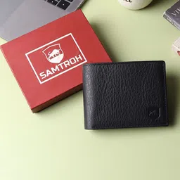 SAMTROH Men Textured Leather Two Fold Wallet-16