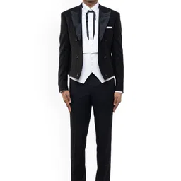 SDS By Kushal Shah Tailored-Fit Peak Lapel Cropped Tuxedo Set-image-59