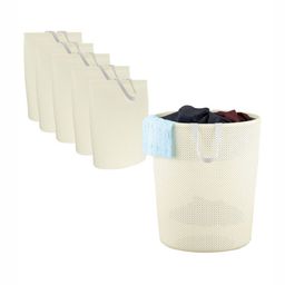 Aura 6Pcs Beige Foldable & Reusable Mesh Laundry Bags With Handles-50