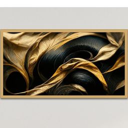 DEKORSTATION Gold & Black Canvas Wall Art-image-71