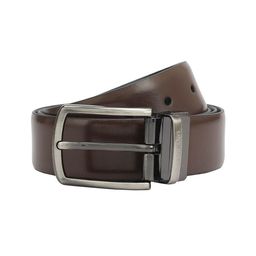 Da Milano Men Textured Leather Reversible Belt-image-81