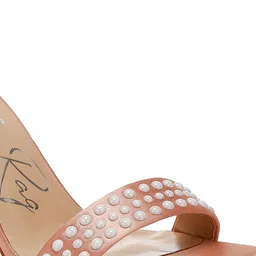 London Rag Block Sandals with Laser Cuts image 5