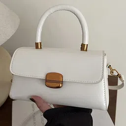 LULU & SKY PU Baguette Flap Front Sling Bag-22