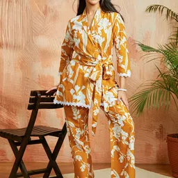 VASTRAMAY Printed Pure Cotton Tunic & Trousers Co-Ords-image-47