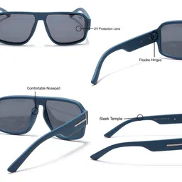Eyejack Unisex Wayfarer Sunglasses with Polarised and UV Protected Lens image 5