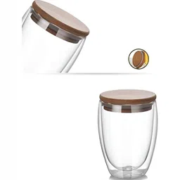 We3 Transparent Solid Glass Glossy Mugs Set of Cups and Mugs image 5