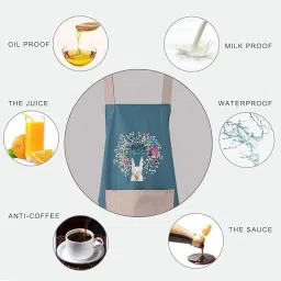 ablue clipper Polyester Home Use Apron - Free Size image 3