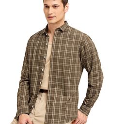 Mast & Harbour Men Comfort Tartan Checks Opaque Checked Casual Shirt-image-47